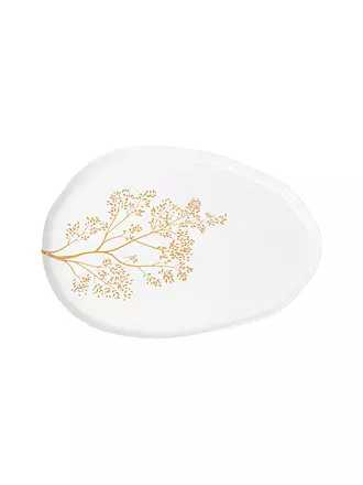 RAEDER | Schale GOLDZWEIG 28,5x20cm Weiss | 